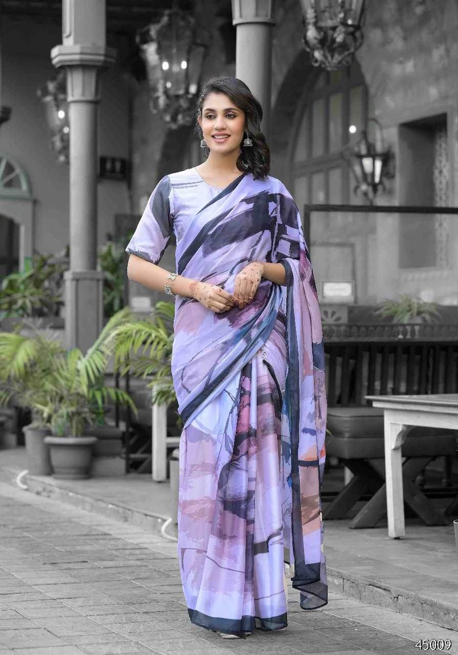 Georgette Designer Ready To Wear Saree - MYLUXURY LANE ENTERPRISE