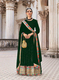 Embroidery Anarkali Gown - MYLUXURY LANE ENTERPRISE