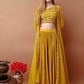 Embroidered Indo-Western Jacket Style Lehenga for Women - MYLUXURY LANE ENTERPRISE