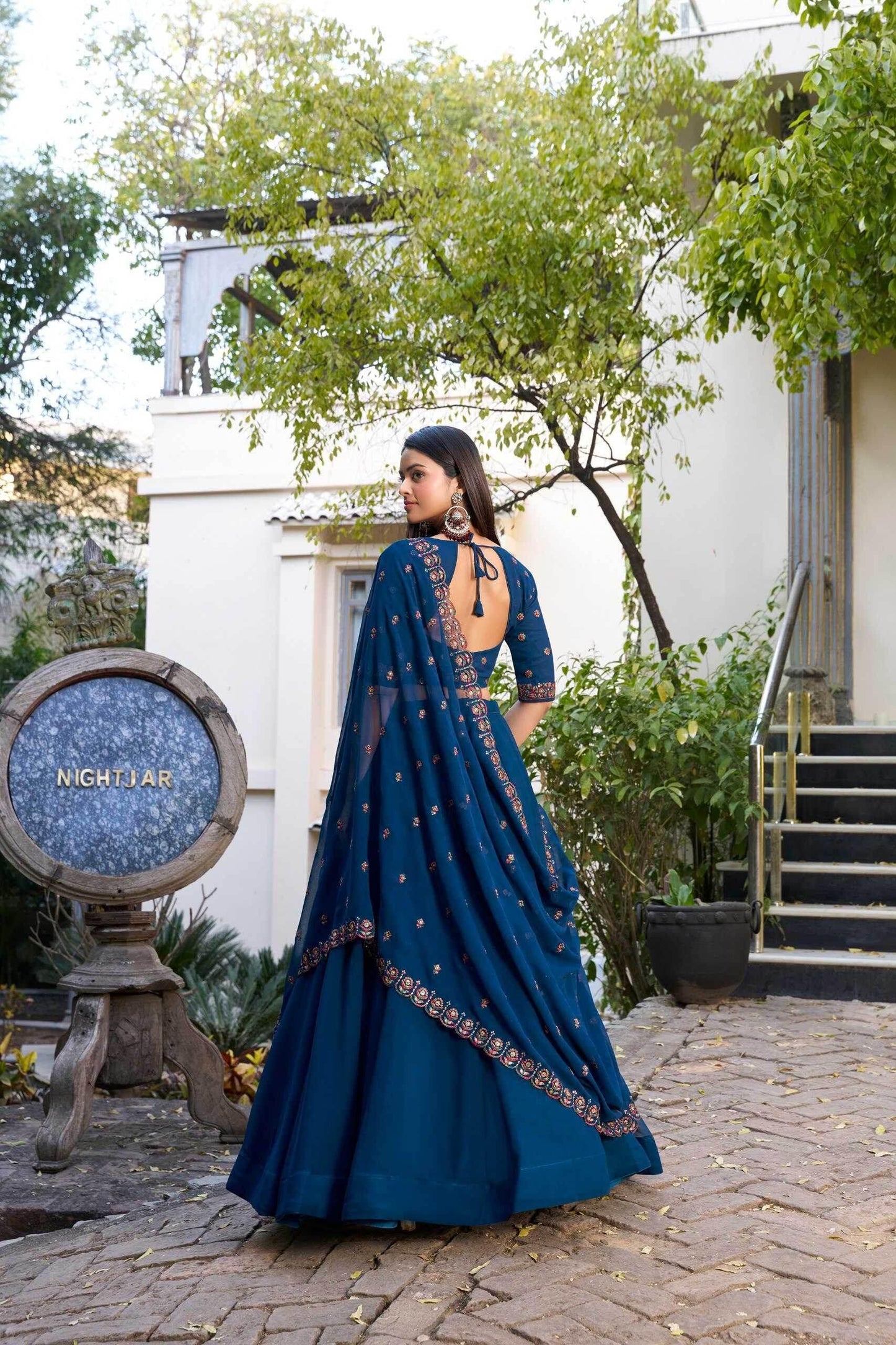 Stylish Georgette Lehenga with Elegant Dupatta and Blouse - MYLUXURY LANE ENTERPRISE
