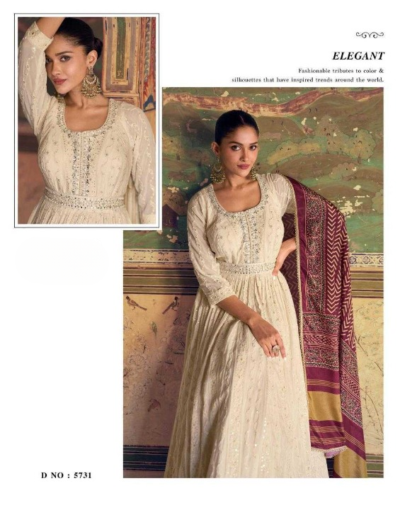 Georgette   Embroidery s Anarkali Gown Long Gown