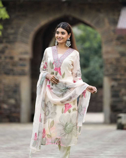 Georgette  Printed Kurti