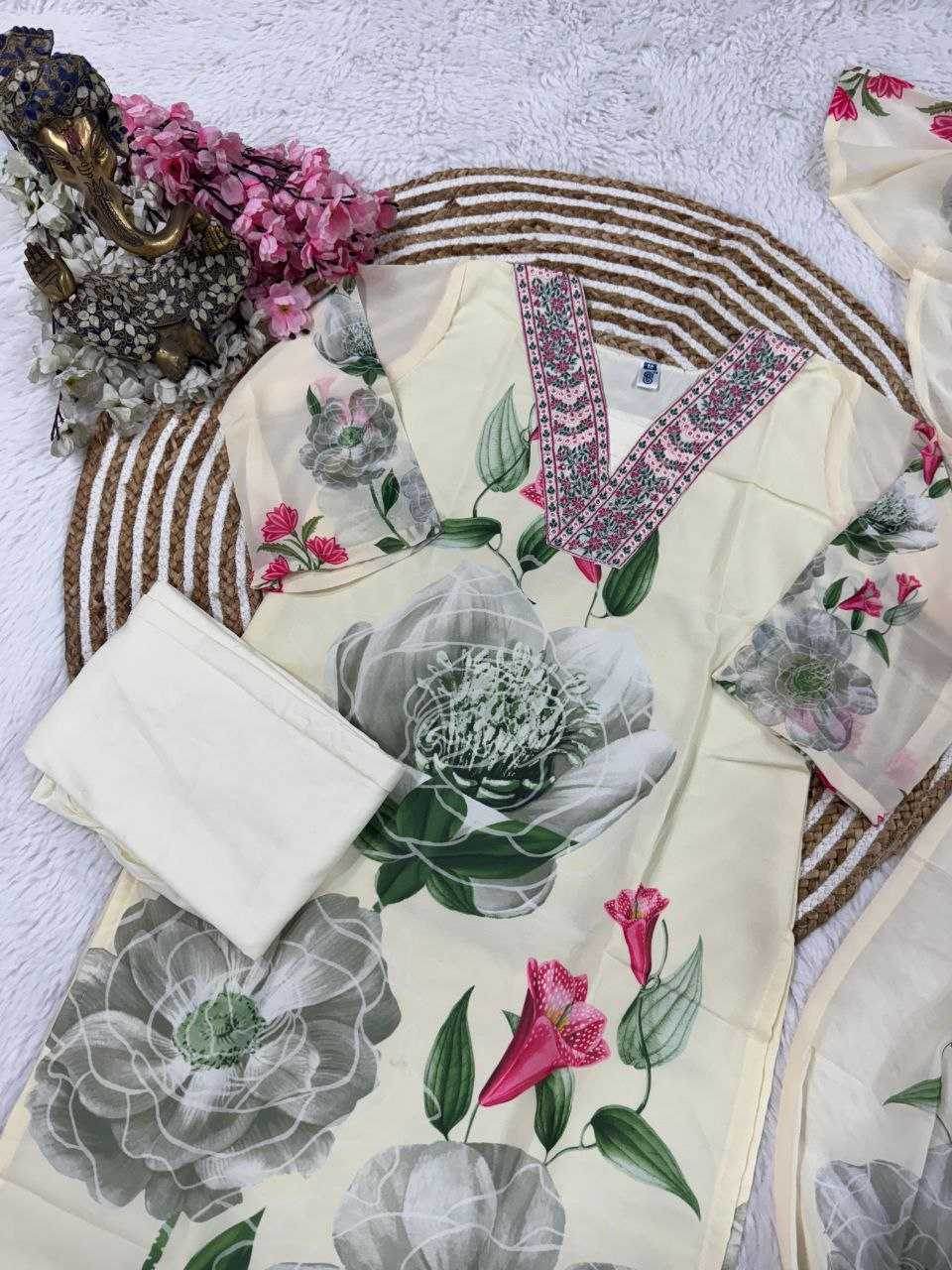 Georgette Printed Kurti - MYLUXURY LANE ENTERPRISE