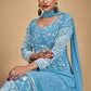 Georgette Embroidery Anarkali Long Gowns Sequin Gown - MYLUXURY LANE ENTERPRISE