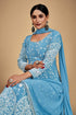Georgette Embroidery Anarkali Long Gowns Sequin Gown - MYLUXURY LANE ENTERPRISE