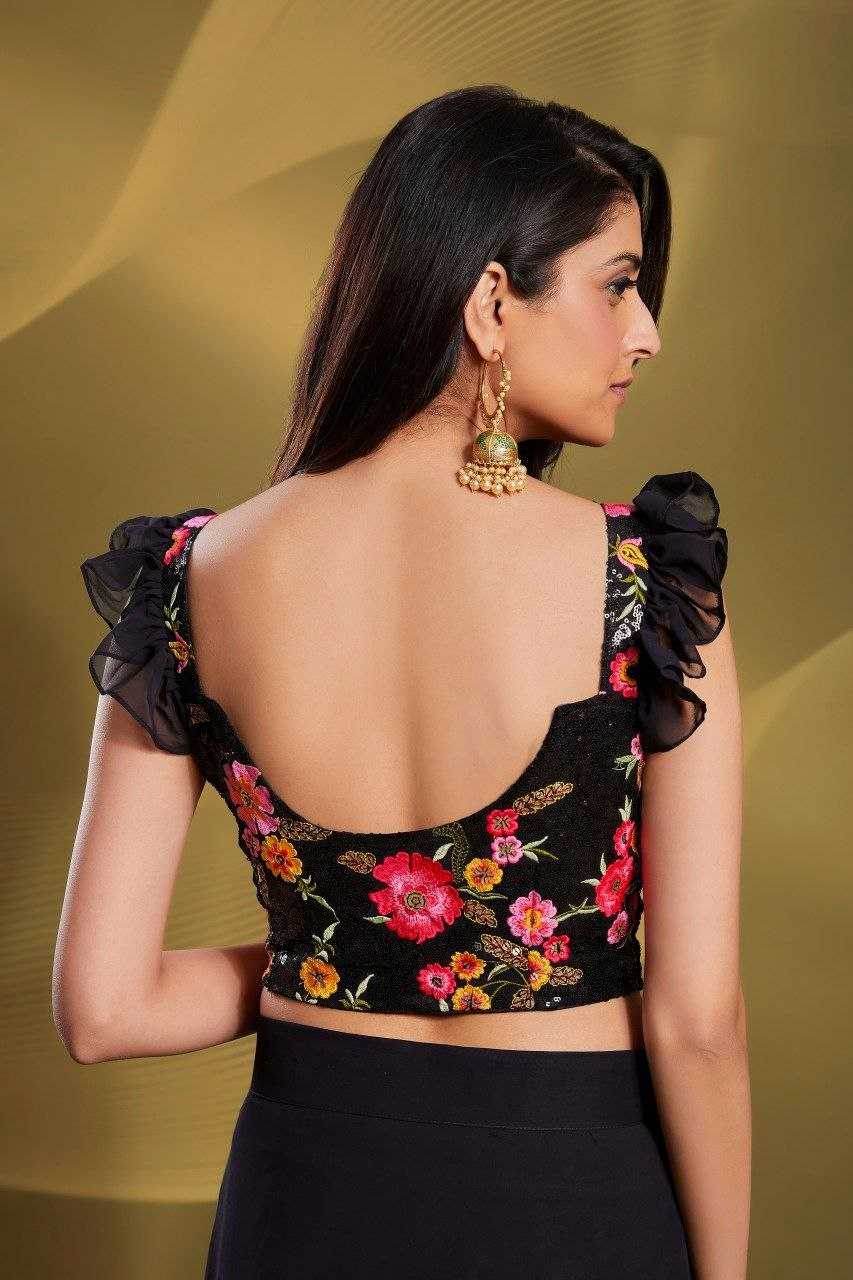 Georgette Indo-Western Lehenga - MYLUXURY LANE ENTERPRISE