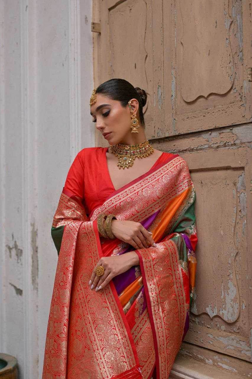 Handloom Silk Designer Traditional Saree - MYLUXURY LANE ENTERPRISE