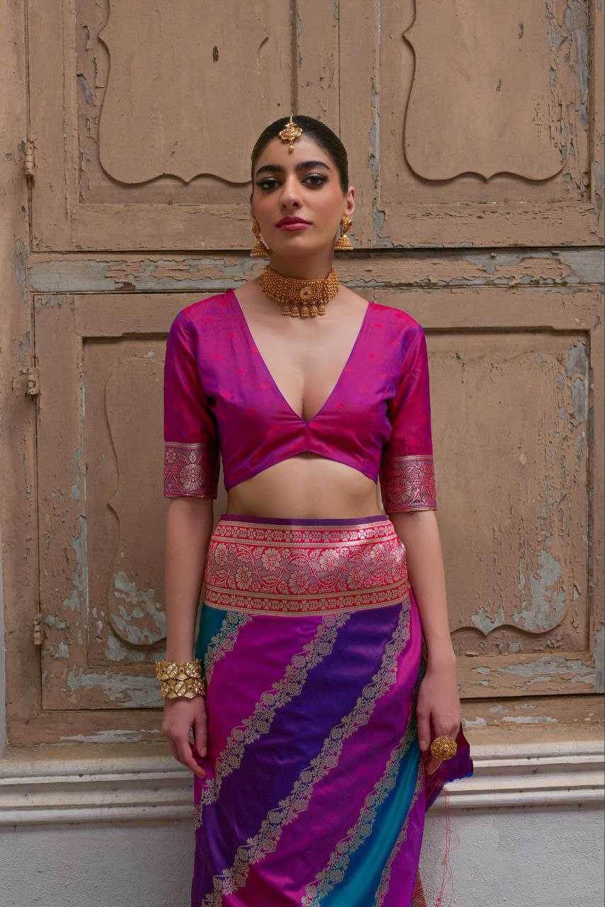 Handloom Silk Designer Traditional Saree - MYLUXURY LANE ENTERPRISE