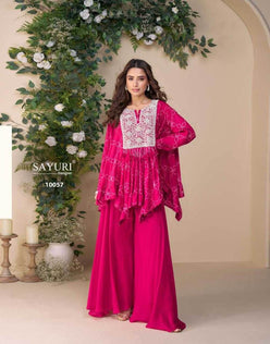 Heavy Chinnon Silk Suit Embroidered Suit - MYLUXURY LANE ENTERPRISE
