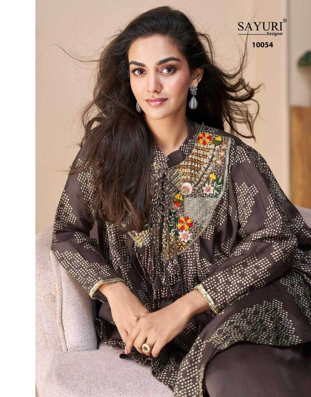 Heavy Chinnon Silk Suit Embroidered Suit - MYLUXURY LANE ENTERPRISE