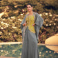 Heavy Chinnon Indo Western Ladies Silk Party wear suit - MYLUXURY LANE ENTERPRISE