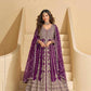 Heavy Chinnon Silk Embroidered Gown - MYLUXURY LANE ENTERPRISE
