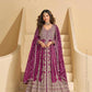 Heavy Chinnon Silk Embroidered Gown - MYLUXURY LANE ENTERPRISE