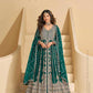 Heavy Chinnon Silk Embroidered Gown - MYLUXURY LANE ENTERPRISE