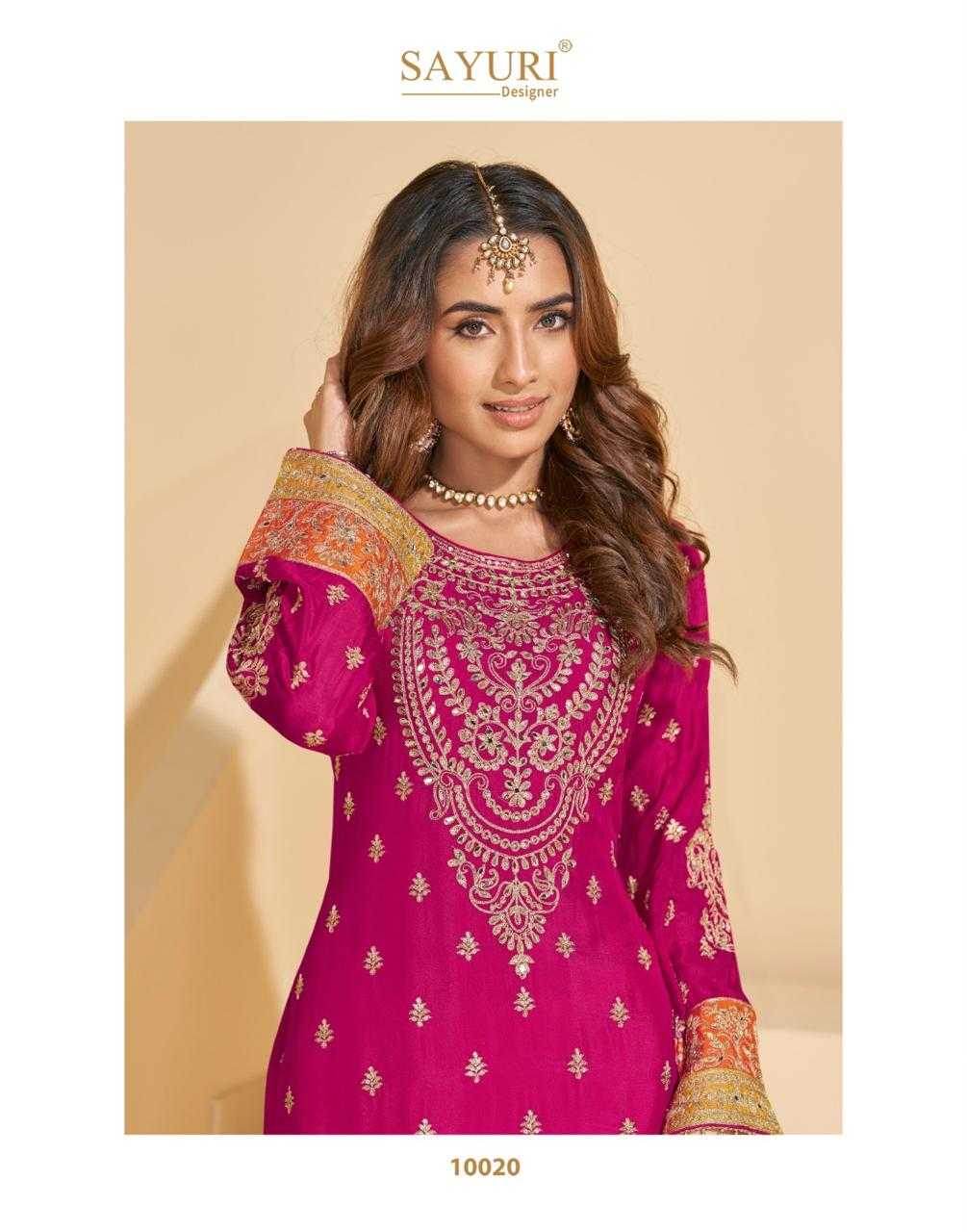 Heavy Chinnon Silk t Embroidered Suits - MYLUXURY LANE ENTERPRISE