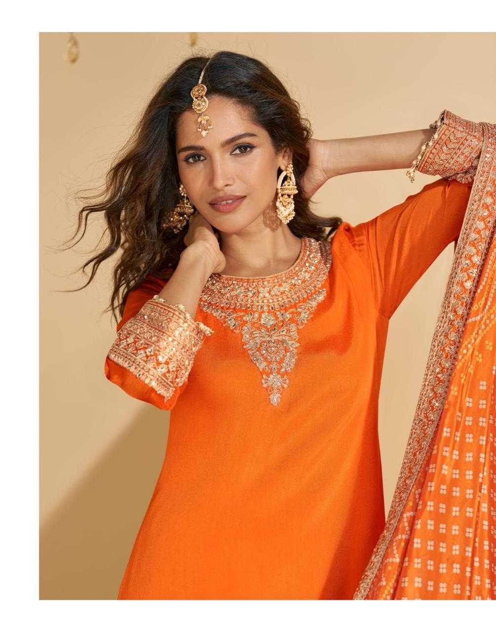 Heavy Chinnon Silk t Embroidered Suits - MYLUXURY LANE ENTERPRISE