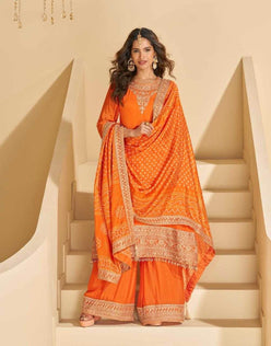 Heavy Chinnon Silk t Embroidered Suits - MYLUXURY LANE ENTERPRISE