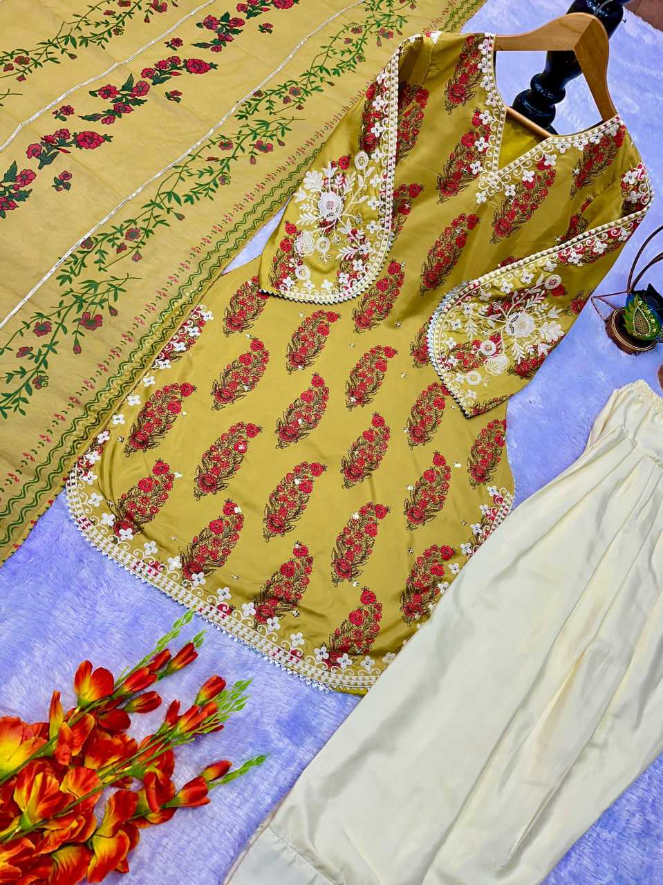 Heavy Crepe  Embroidered Dresses