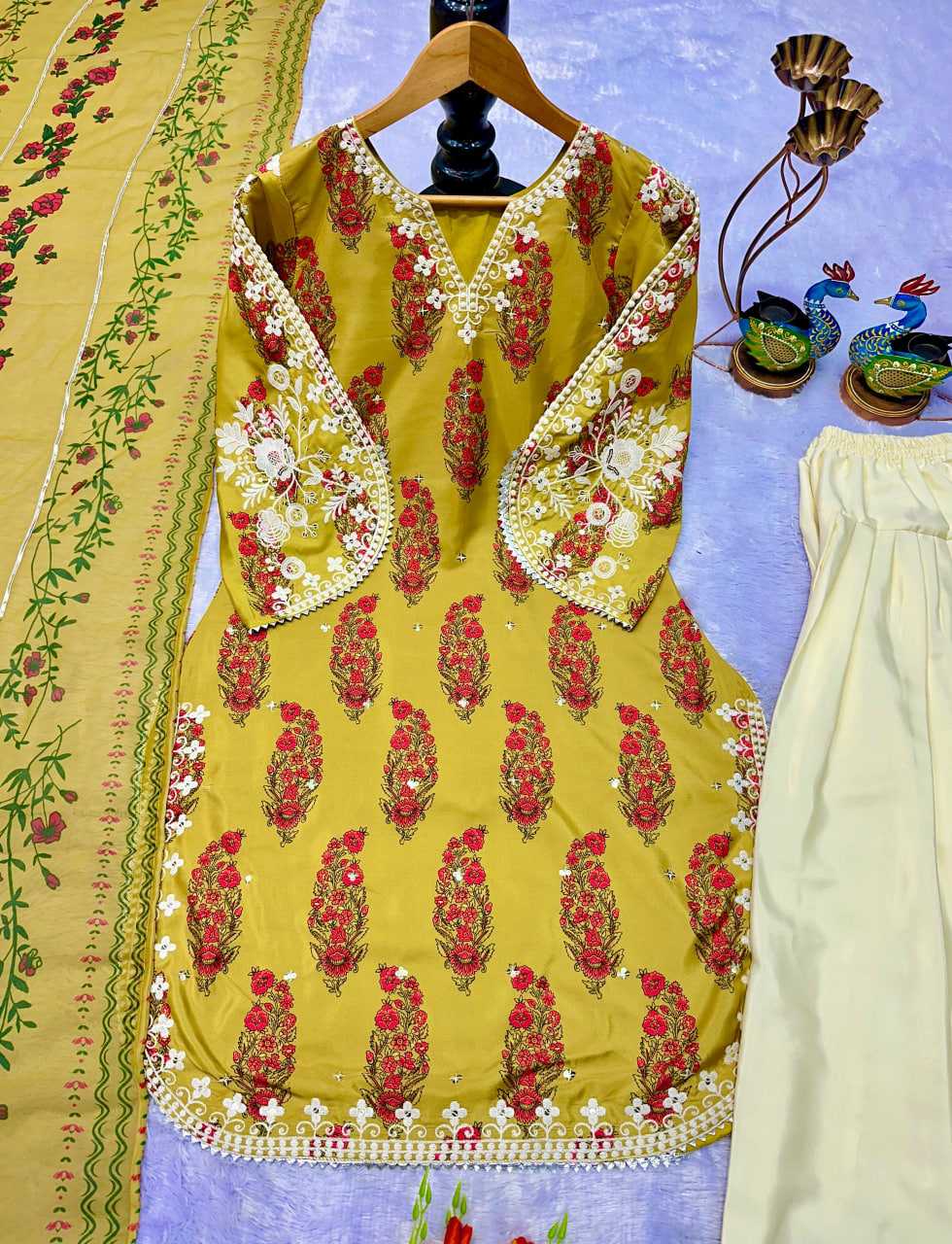 Heavy Crepe  Embroidered Dresses