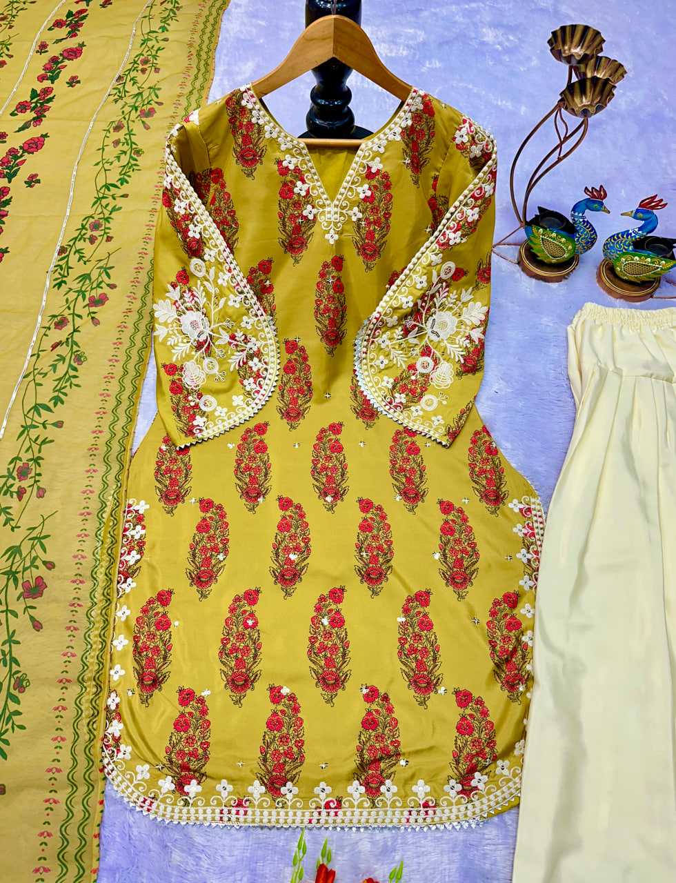 Heavy Crepe  Embroidered Dresses