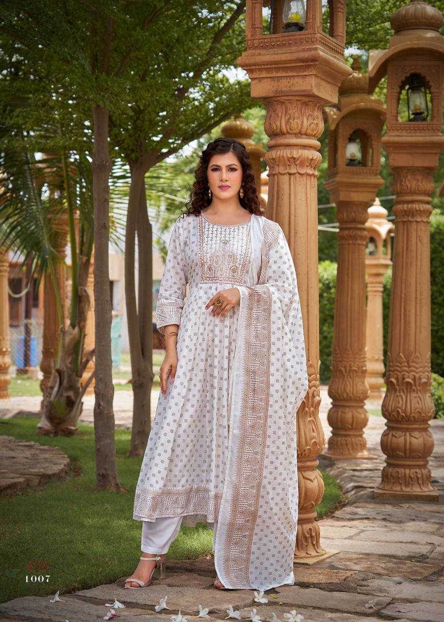 Heavy Rayon Embroidered Kurti With Palazzo - MYLUXURY LANE ENTERPRISE