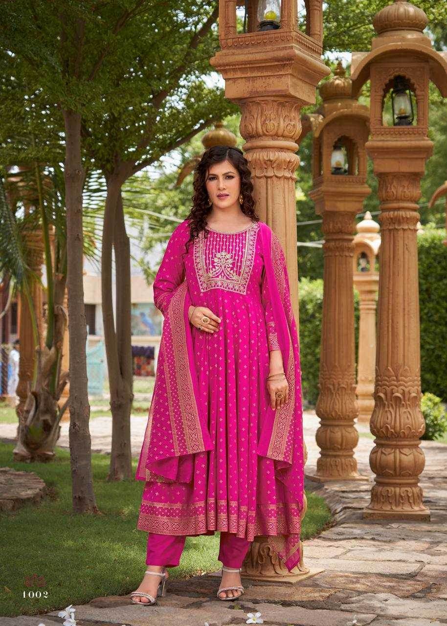 Heavy Rayon Embroidered Kurti With Palazzo - MYLUXURY LANE ENTERPRISE