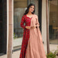 Elegant Heavy Rayon Gown with Exquisite Prints - MYLUXURY LANE ENTERPRISE