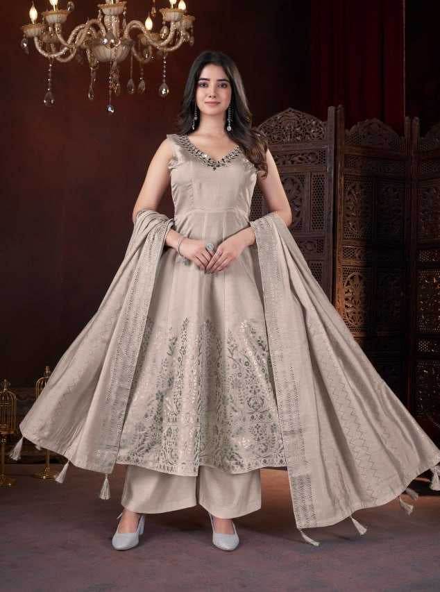 Heavy Roman Silk Sharara Salwar Suit - MYLUXURY LANE ENTERPRISE