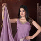 Heavy Roman Silk Sharara Salwar Suit - MYLUXURY LANE ENTERPRISE