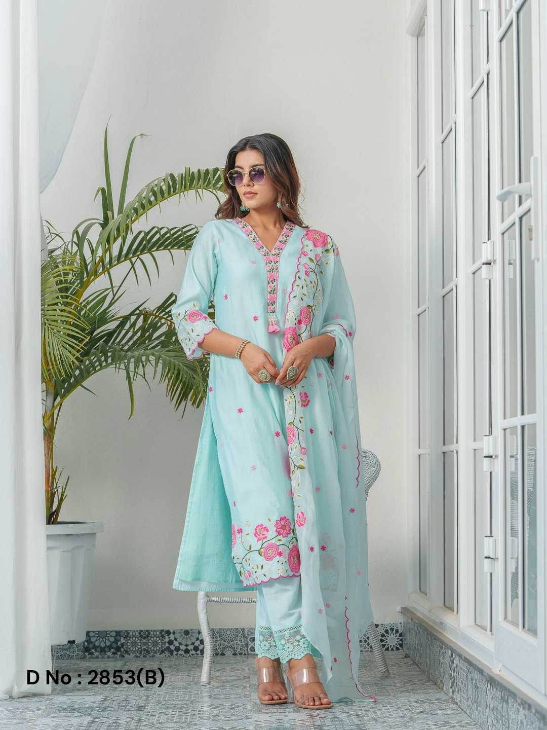 Heavy Roman Silk Ladies Suit - MYLUXURY LANE ENTERPRISE