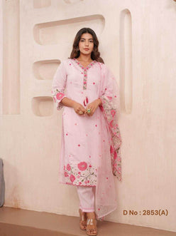 Heavy Roman Silk Ladies Suit - MYLUXURY LANE ENTERPRISE