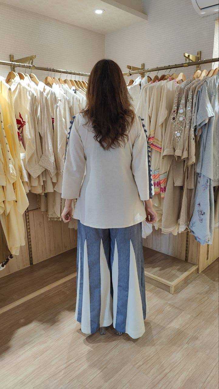 Heavy Roman Silk \ Palazzo Suit Handwork Suits \