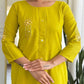 Heavy Roman Silk Casual Embroidered Kurti - MYLUXURY LANE ENTERPRISE