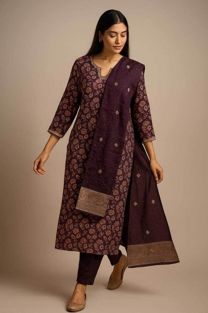 Heavy Roman Silk Party wear suit - MYLUXURY LANE ENTERPRISE