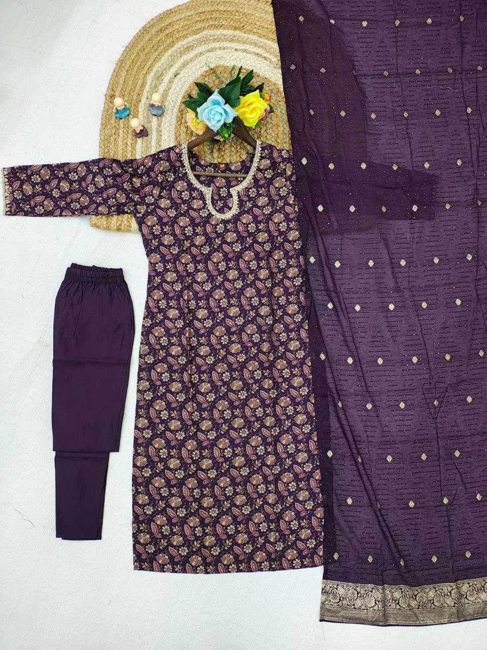 Heavy Roman Silk Party wear suit - MYLUXURY LANE ENTERPRISE