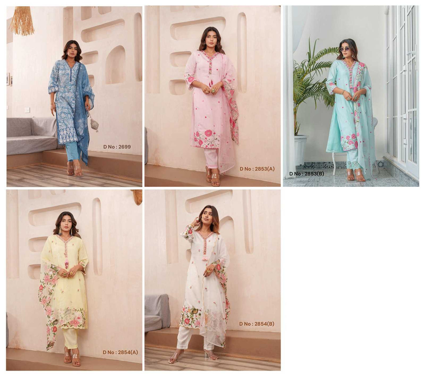 Heavy Roman Silk  Embroidery Casual Dresse