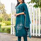 Heavy Roman Silk Embroidery Palazzo Suit - MYLUXURY LANE ENTERPRISE