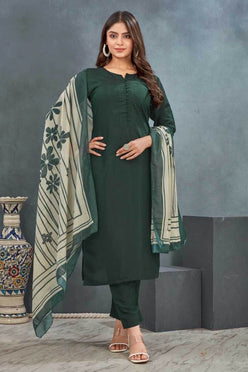 Heavy Roman Silk Kurti Bottom With Dupatta - MYLUXURY LANE ENTERPRISE