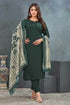 Heavy Roman Silk Kurti Bottom With Dupatta - MYLUXURY LANE ENTERPRISE