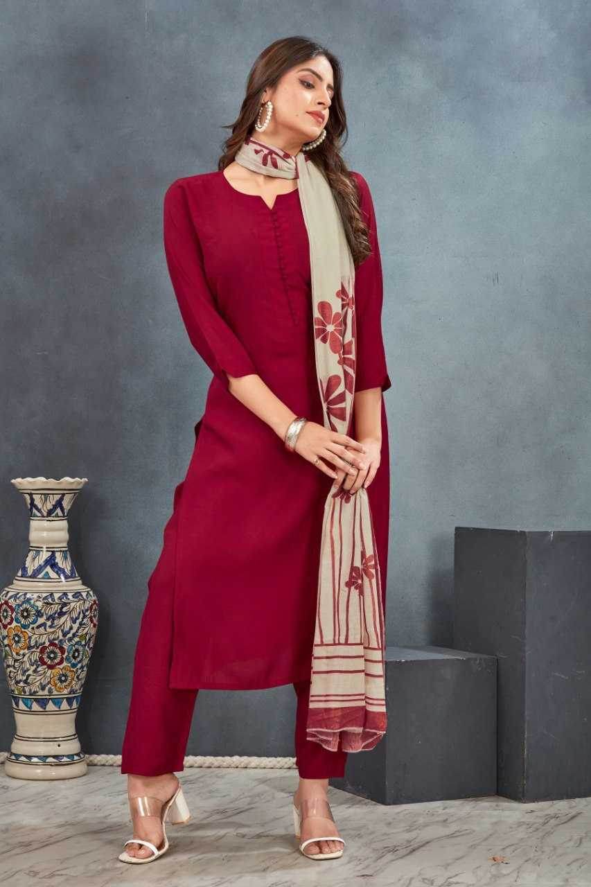Heavy Roman Silk Kurti Bottom With Dupatta - MYLUXURY LANE ENTERPRISE