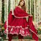 Heavy Roman Silk Embroidery Anarkali Sequin Gown - MYLUXURY LANE ENTERPRISE