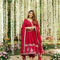 Heavy Roman Silk Embroidery Anarkali Sequin Gown - MYLUXURY LANE ENTERPRISE