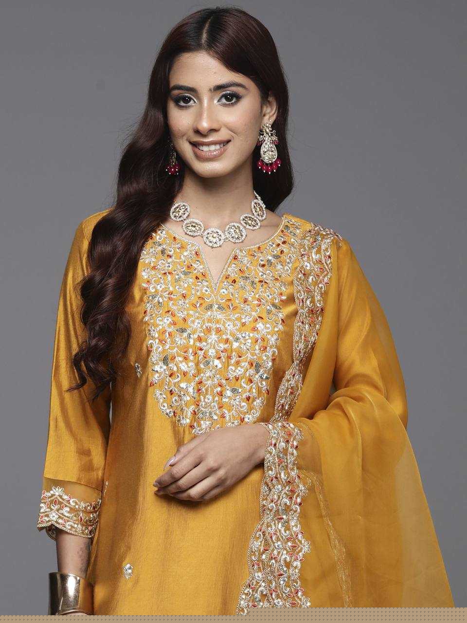 Heavy Roman Silk Kurti - MYLUXURY LANE ENTERPRISE