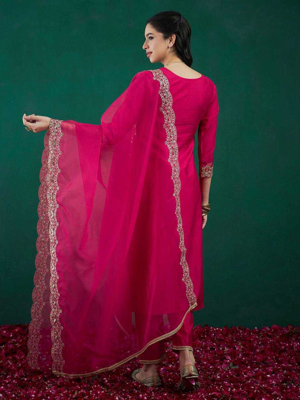 Heavy Roman Silk  Kurti