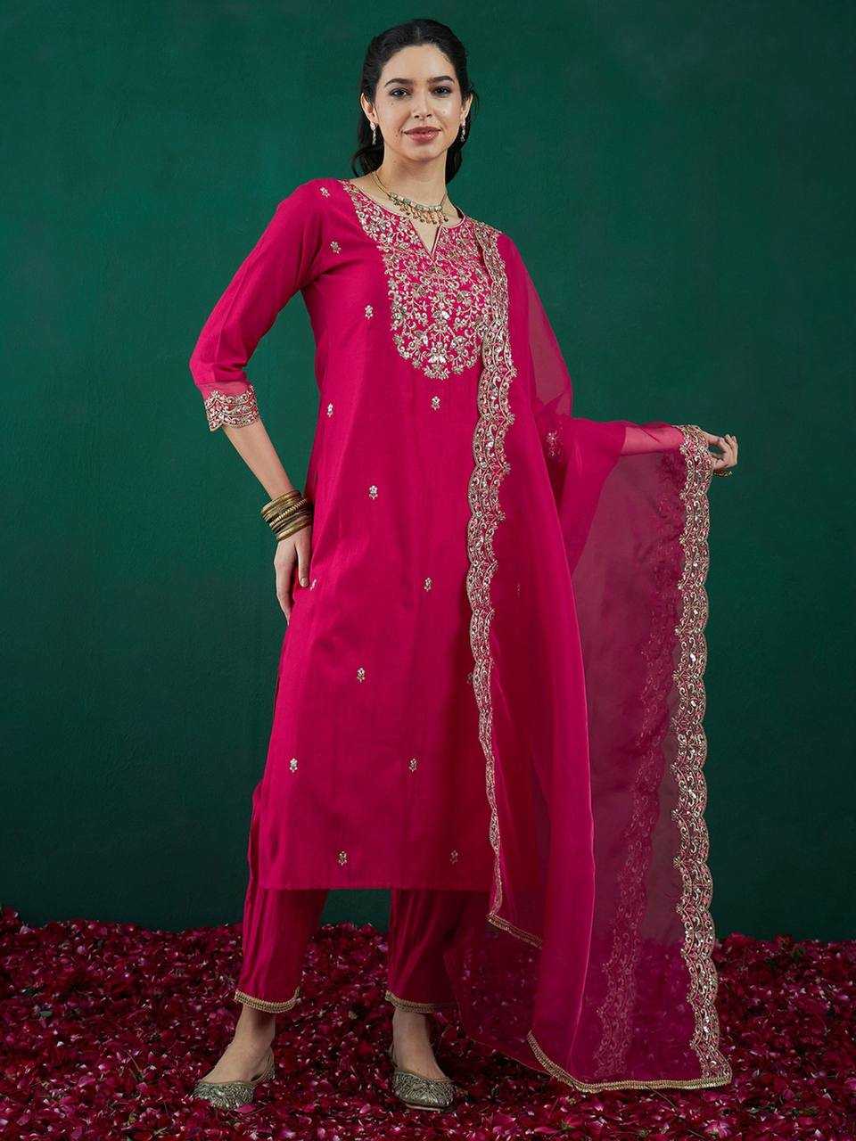 Heavy Roman Silk  Kurti