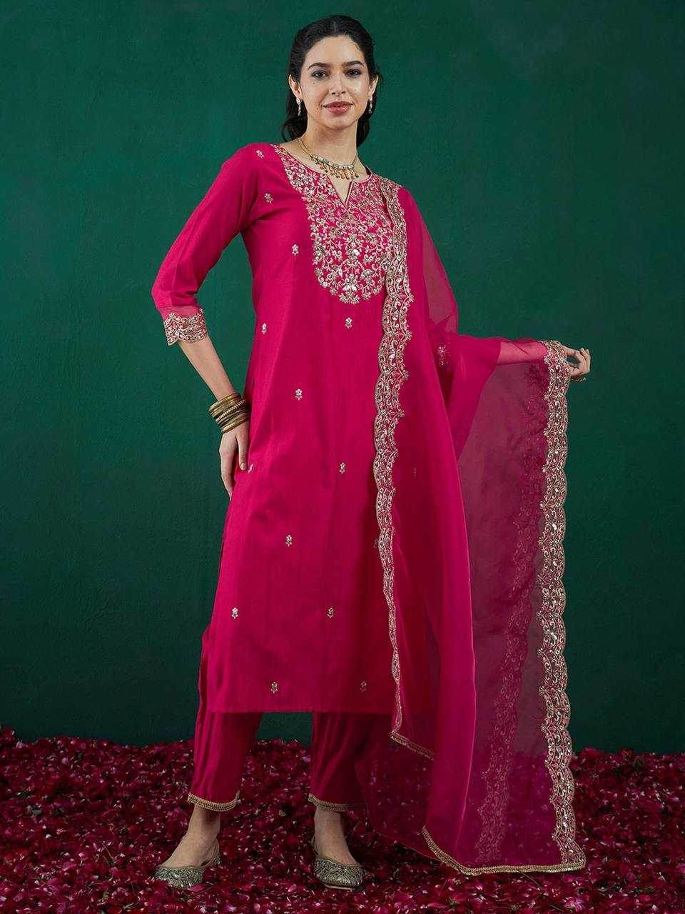 Heavy Roman Silk Kurti - MYLUXURY LANE ENTERPRISE