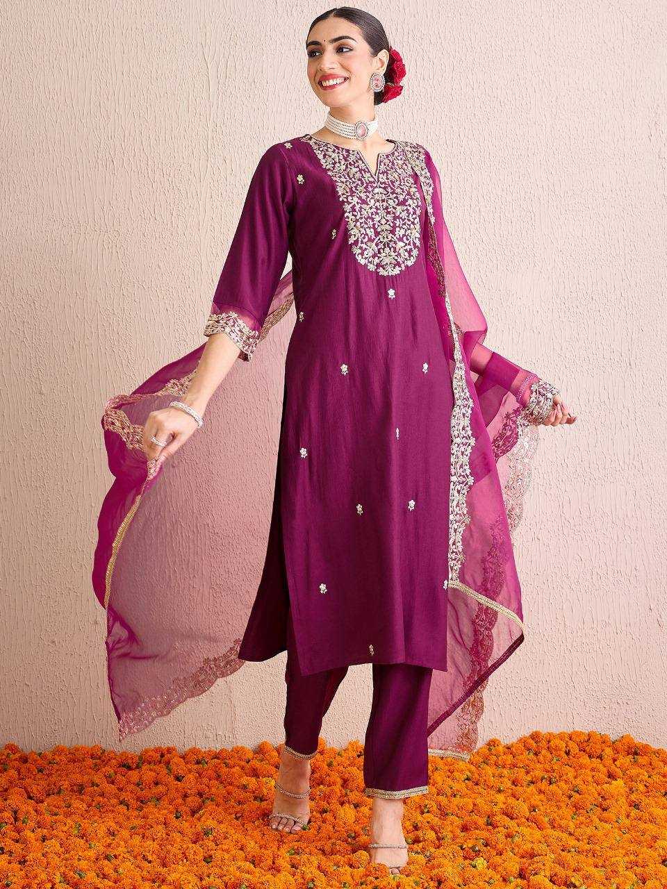 Heavy Roman Silk  Kurti