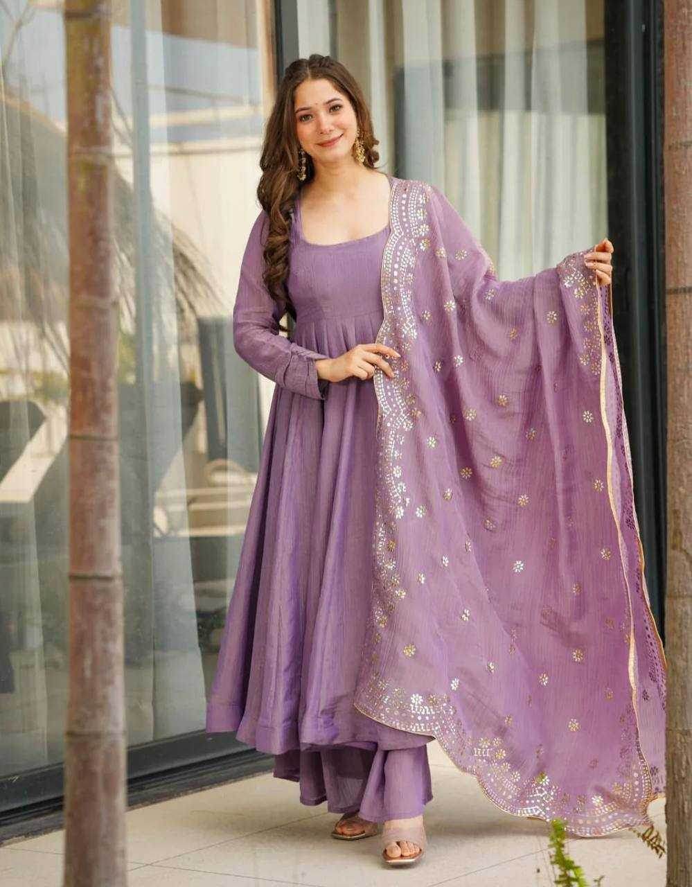 Heavy Designer Silk Gown - MYLUXURY LANE ENTERPRISE