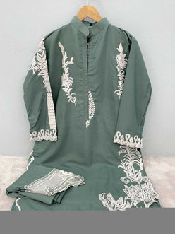 Heavy Silk Embroidered Tail Cut Kurti - MYLUXURY LANE ENTERPRISE