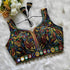 ITALIAN SILK READYMADE V-NECK SEQUENCE EMBROIDERY SLEEVELESS KUTCH WORK BLOUSE - MYLUXURY LANE ENTERPRISE